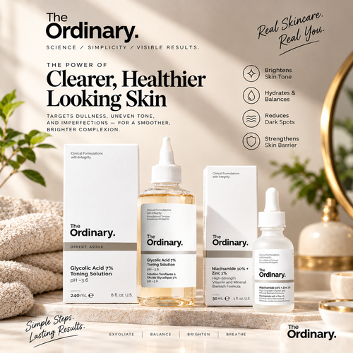 The Ordinary Buy 1 Get 1 Free (Niacinamide Serum + Glycolic Toner)