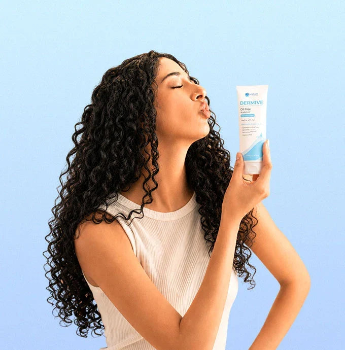 Dermive Oil-Free Moisturizer Pack of 2 – Fragrance Free | Ceramides & Hyaluronic Acid
