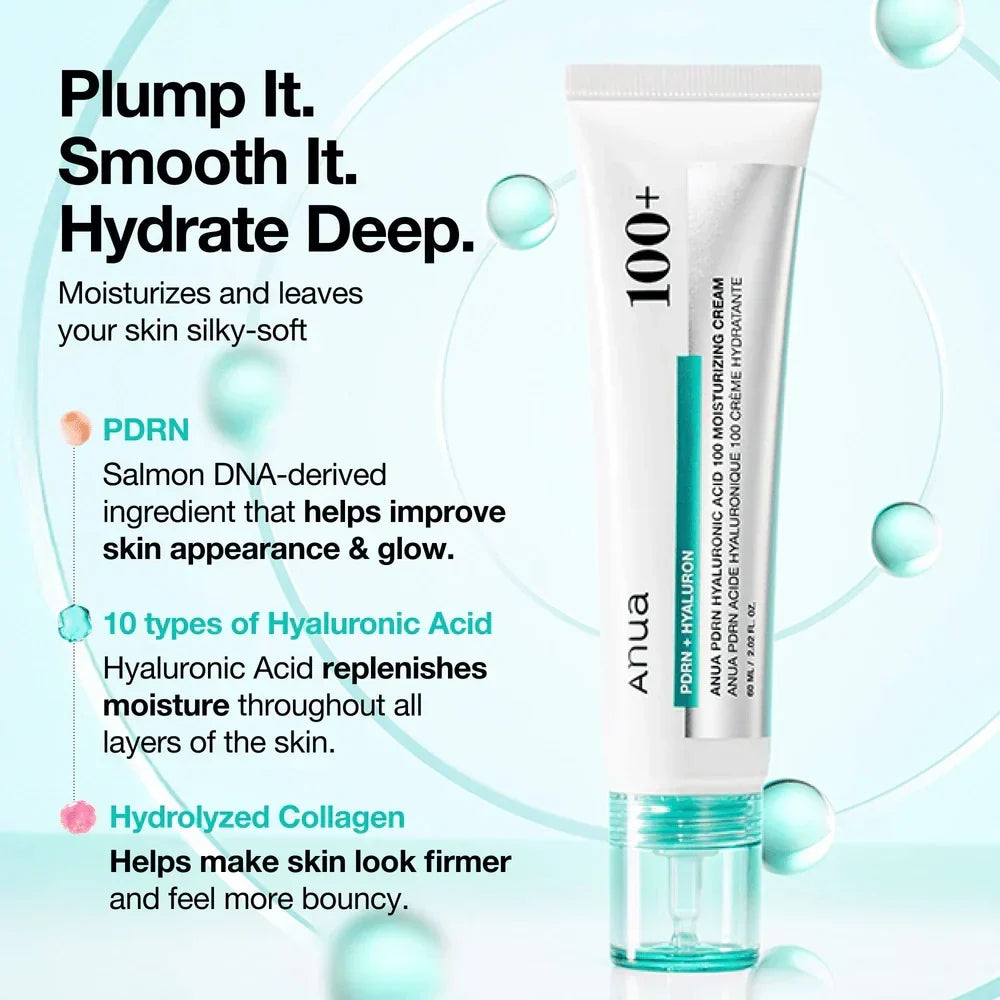 ANUA PDRN Hydration & Glow Duo ( PDRN Hyaluronic Acid Hydrating Capsule Mist +) PDRN Hyaluronic Acid 100 Moisture Cream