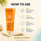 Whiting Sun Block SPF 60 – Whitening & Brightening Sunscreen | UVA/UVB Protection | Buy 1 Get 1 Free