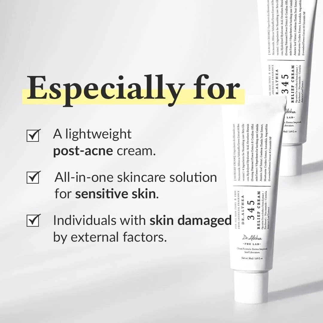 Dr. Althea 345 Skincare Duo – 345 Relief Serum + 345 Relief Cream | Best Combo