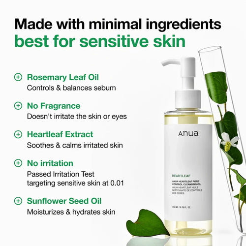 Anua Deep Hydration & Glow Duo (PDRN-Hyaluronic Acid Capsule 100 Serum + Heartleaf Pore Control Cleansing Oil)