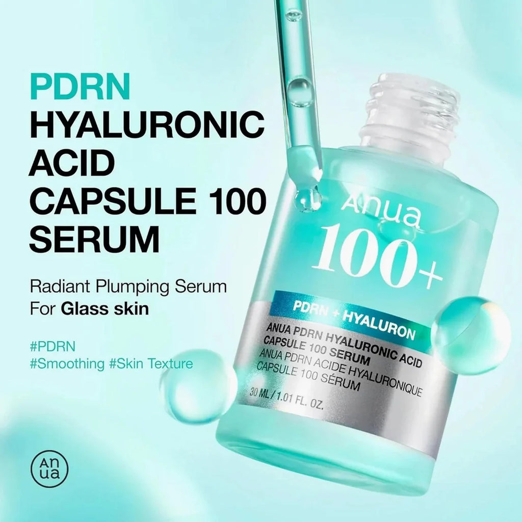 Anua Deep Hydration & Glow Duo (PDRN-Hyaluronic Acid Capsule 100 Serum + Heartleaf Pore Control Cleansing Oil)