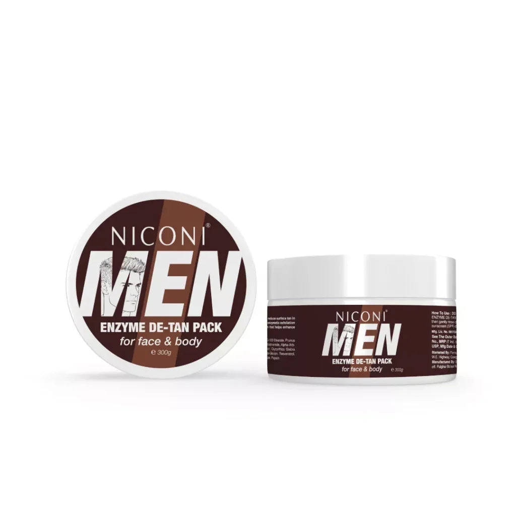 Niconi Men Enzyme De-Tan Pack – Tan Removal & Skin Brightening